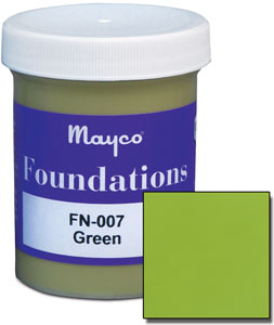Green Foundation Glaze - 4 oz, Foundation Glazes