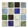 3/4 Glass Tile Gold Streaky Land And Sea Mix - 1/2 Lb.
