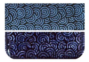 Fuseworks Dichroic Violet Spiral - 90 COE, Fuseworks Dichroic Glass