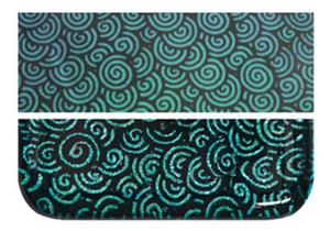 Fuseworks Dichroic Green Spiral - 90 COE, Fuseworks Dichroic Glass