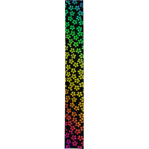 Dichroic Strip - Cherry Blossom On Thin Black - 90 COE, Fused Jewelry Supplies Sale
