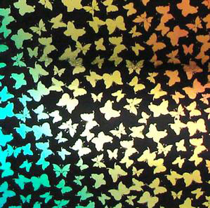 Dichroic Strip - Butterfly On Thin Clear - 96 COE, Fused Jewelry Supplies Sale