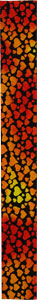 Dichroic Strip - Hearts On Thin Black - 96 COE, Fused Jewelry Supplies Sale
