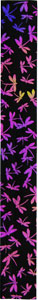 Dichroic Strip - Dragonfly On Thin Black - 96 COE, Fused Jewelry Supplies Sale