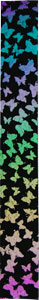 Dichroic Strip - Butterfly On Thin Black - 96 COE, Fused Jewelry Supplies Sale
