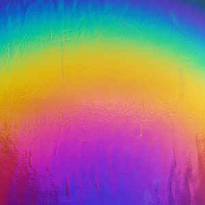 8 X 8 Dichromagic Premium Rainbow On Thin Clear - 96 Coe