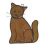 Amber Kitty Suncatcher