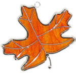 Amber Maple Leaf Suncatcher