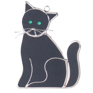 Black Kitty Suncatcher