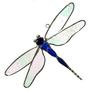 Blue Dragonfly Suncatcher
