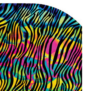 1/4 Sheet Zebra On Thin Clear - 96 Coe