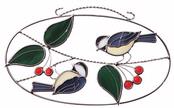 Chickadee Oval Panel