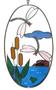 Dragonfly Oval Panel