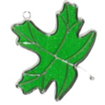 Green Maple Leaf Suncatcher