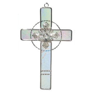 Iridized Filigree Cross