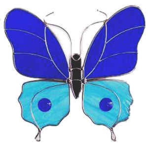 Large Blue Butterfly Suncatcher