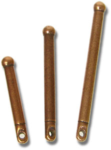 Copper Plated Bead Bar Assortment - 15 Pieces
