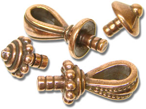Copper Plated Bail And Base Assortment - 16 Pieces