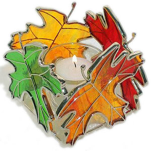 Maple Leaves Votive