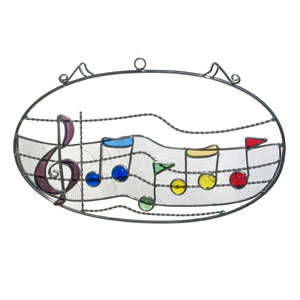 Music Note Oval Panel