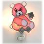 Pink Teddy Bear Night Light