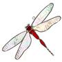 Red Dragonfly Suncatcher