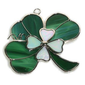 Shamrock and Flower Suncatcher