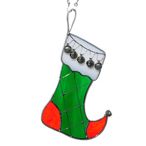 Stocking and Bells Suncatcher