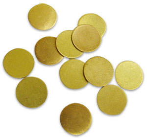Brass 1/2 Bead Cap Discs, Findings Supplies