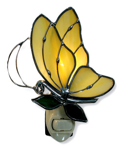 Yellow Butterfly Night Light