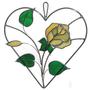 Yellow Rose Heart Panel