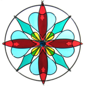 Blue Kaleidoscope Ring Panel