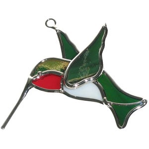 Pre-made Hummingbird Stained Glass Suncatcher