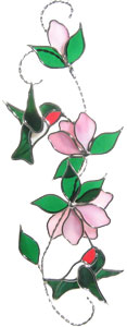Pre-made Hummingbirds Scroll