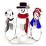 Caroling Snowmen Votive