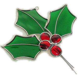 Holly Sprig Suncatcher