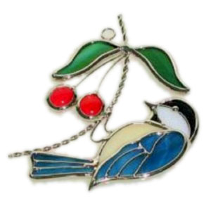 Hanging Chickadee Suncatcher