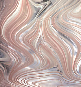 Spectrum Champagne Pink On Clear Baroque Stained Glass