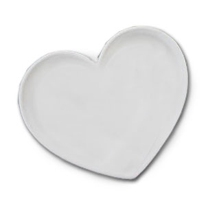 10-1/4 x 8-3/4 Heart Dish