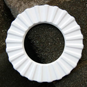 9 Round Ripple Drop Ring