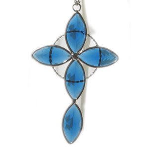 Blue Jewel Cross