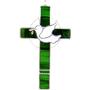 Green Cross And Dove Suncatcher