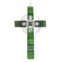 Green Filigree Cross