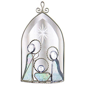 Hanging Nativity With Bevel Background