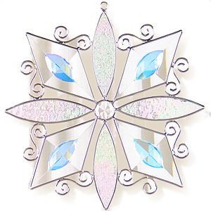 Iridized Bevel Snowflake