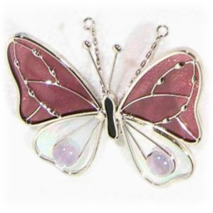 Mauve 3D Butterfly