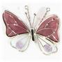 Mauve 3D Butterfly