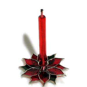 Poinsettia Candle Holder