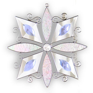 Purple Bevel Snowflake