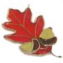 Red Oak Leaf And Acorns Suncatcher